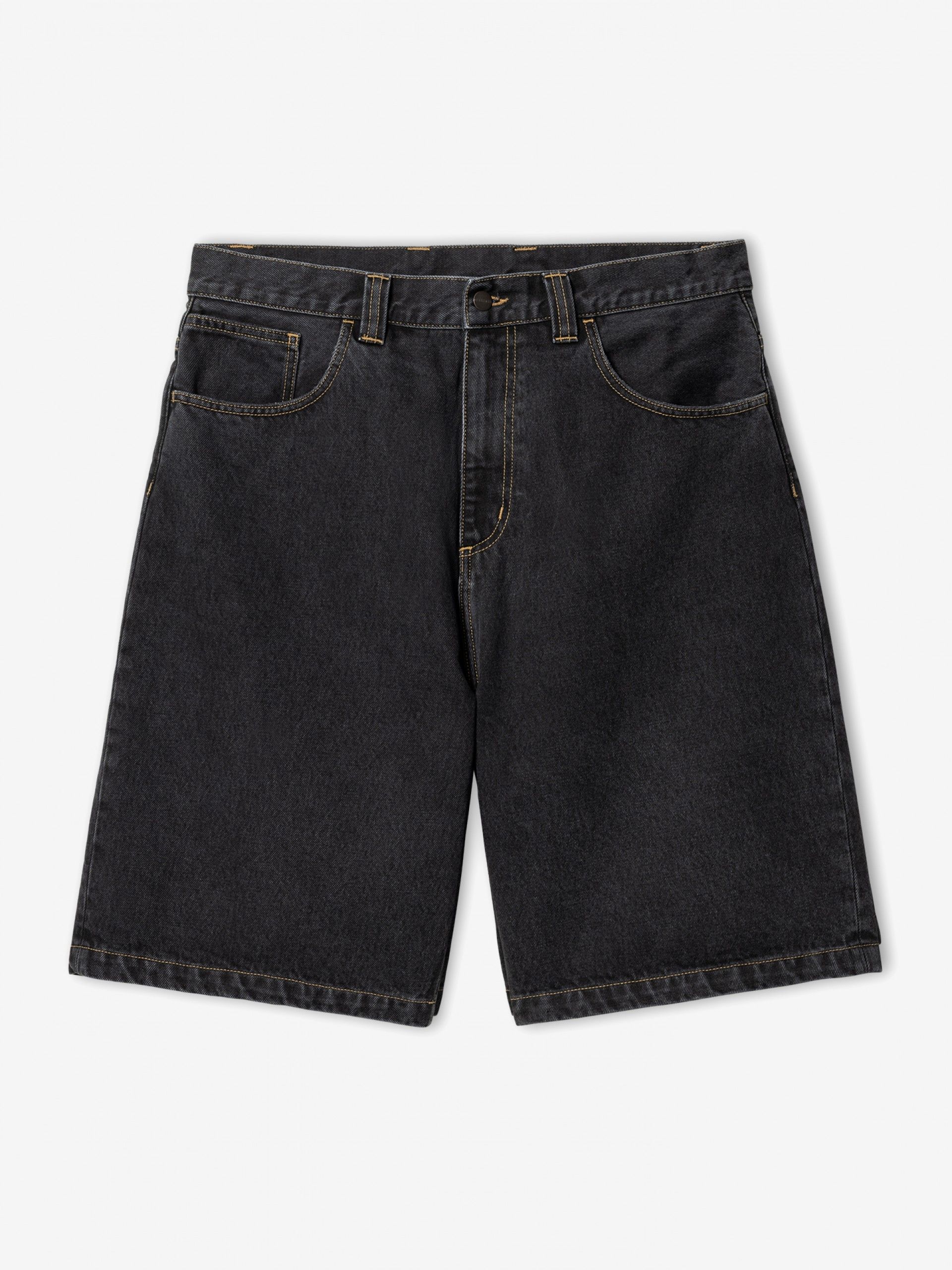 Carhartt WIP Brandon Black Denim Shorts