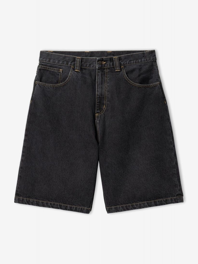 Carhartt WIP Brandon Black Denim Shorts Carhartt WIP Brandon Black Denim Shorts
