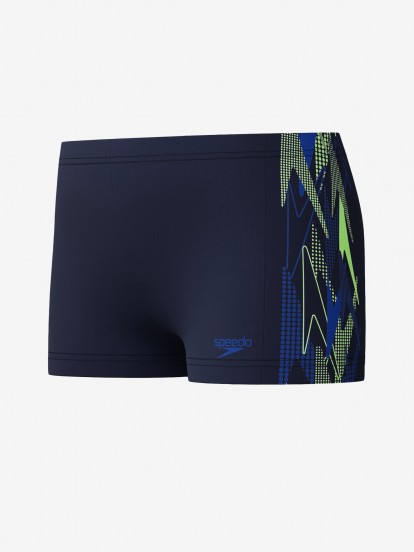 Cal��es de Nata��o Speedo Placement Aquashort Kids Azuis