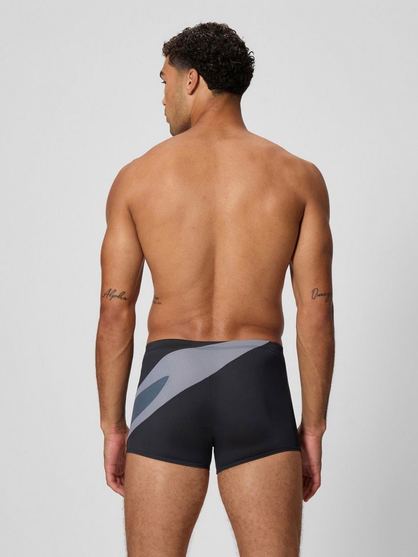 Cal��es de Nata��o Speedo Hyperboom Square Leg Pretos e Cinzentos