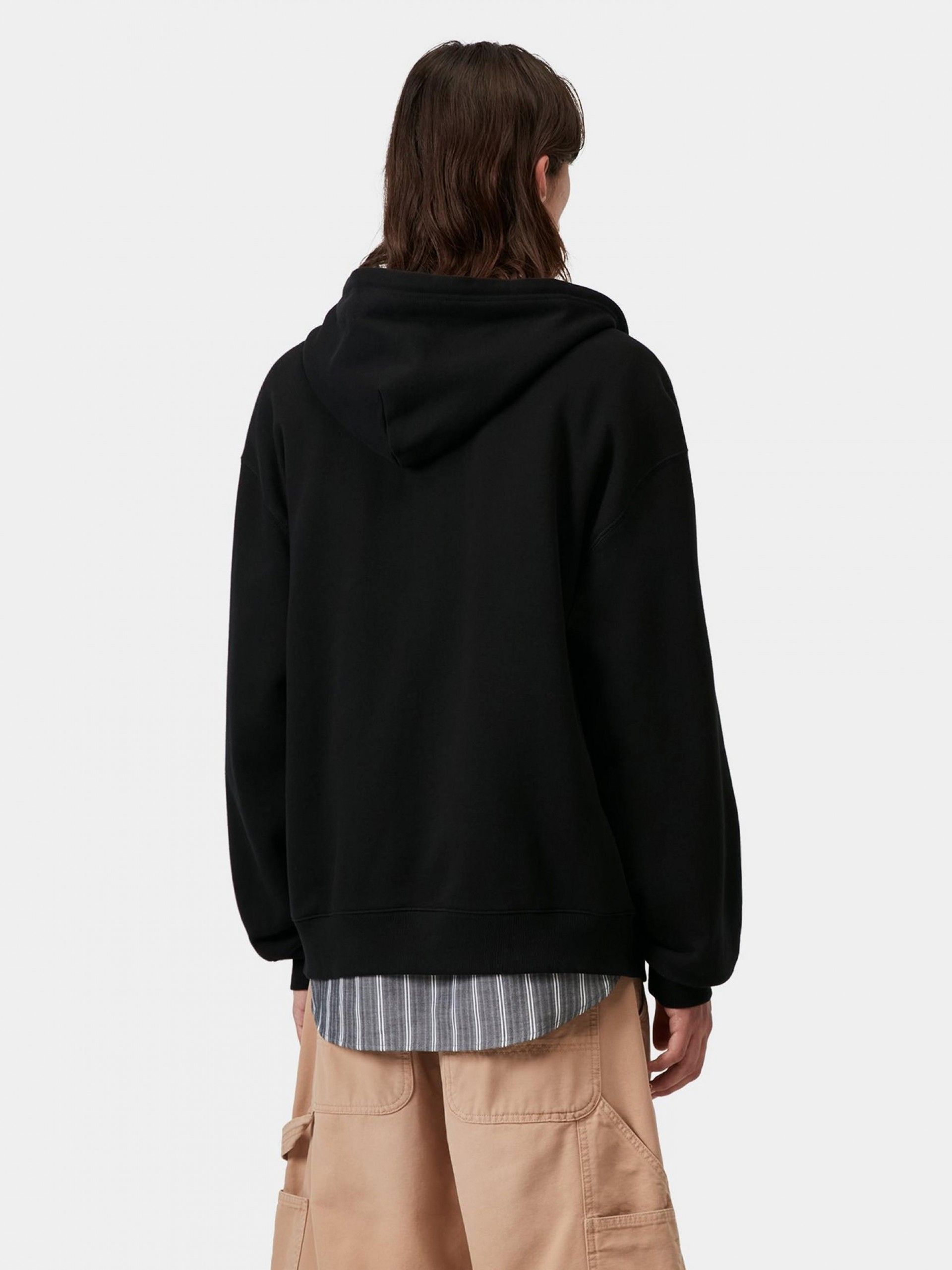 Carhartt WIP Label Black Hooded Jacket