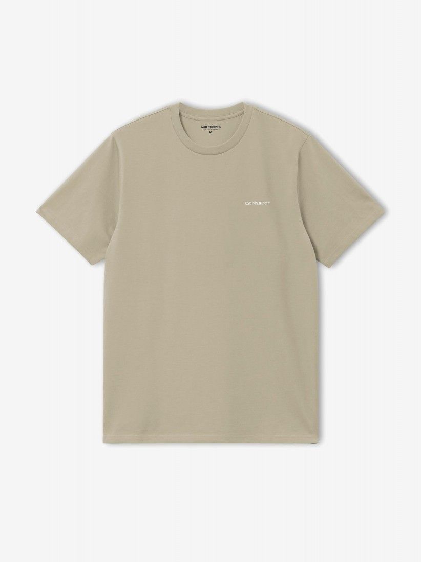 Carhartt WIP Script Embroidery Khaki T-shirt