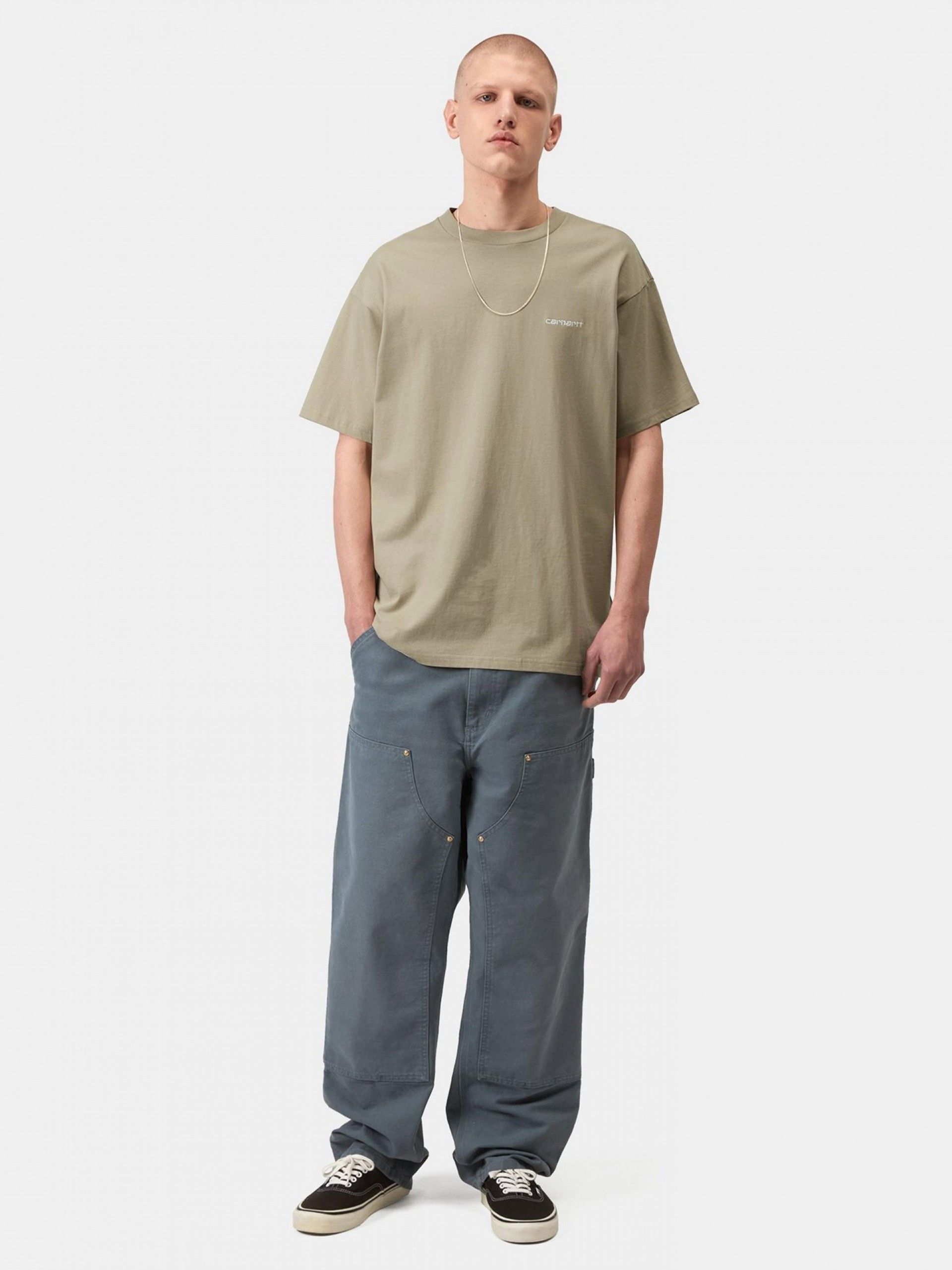 T-shirt Carhartt WIP Script Embroidery Caqui