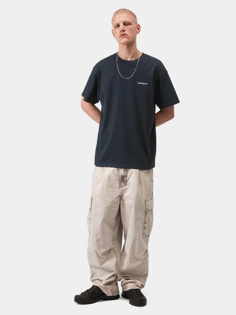 Carhartt WIP Script Embroidery Blue T-shirt