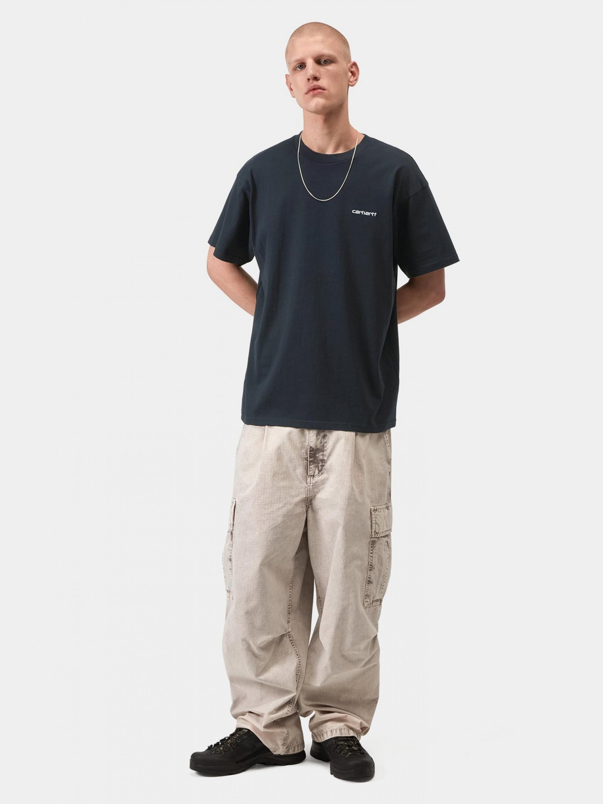 Camiseta Carhartt WIP Script Embroidery Azul