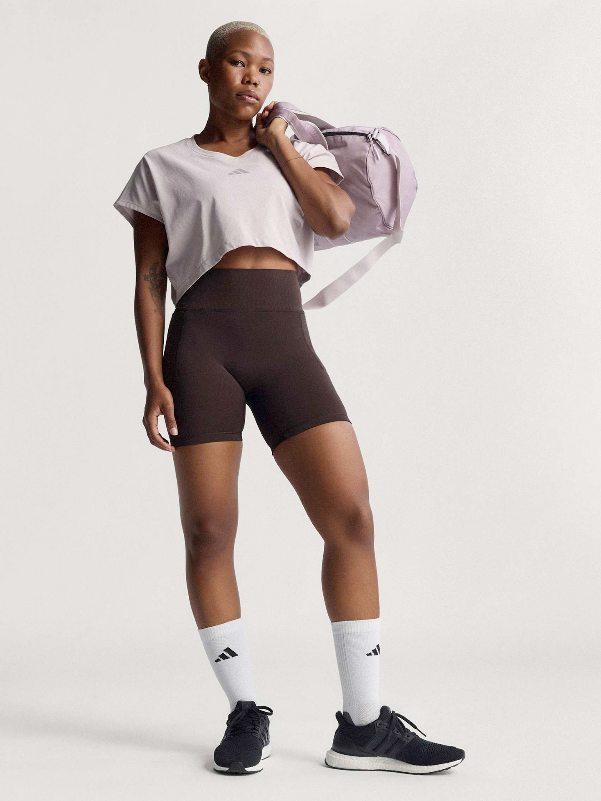 Adidas Optime Power Climacool 13cm W Brown Biker Shorts