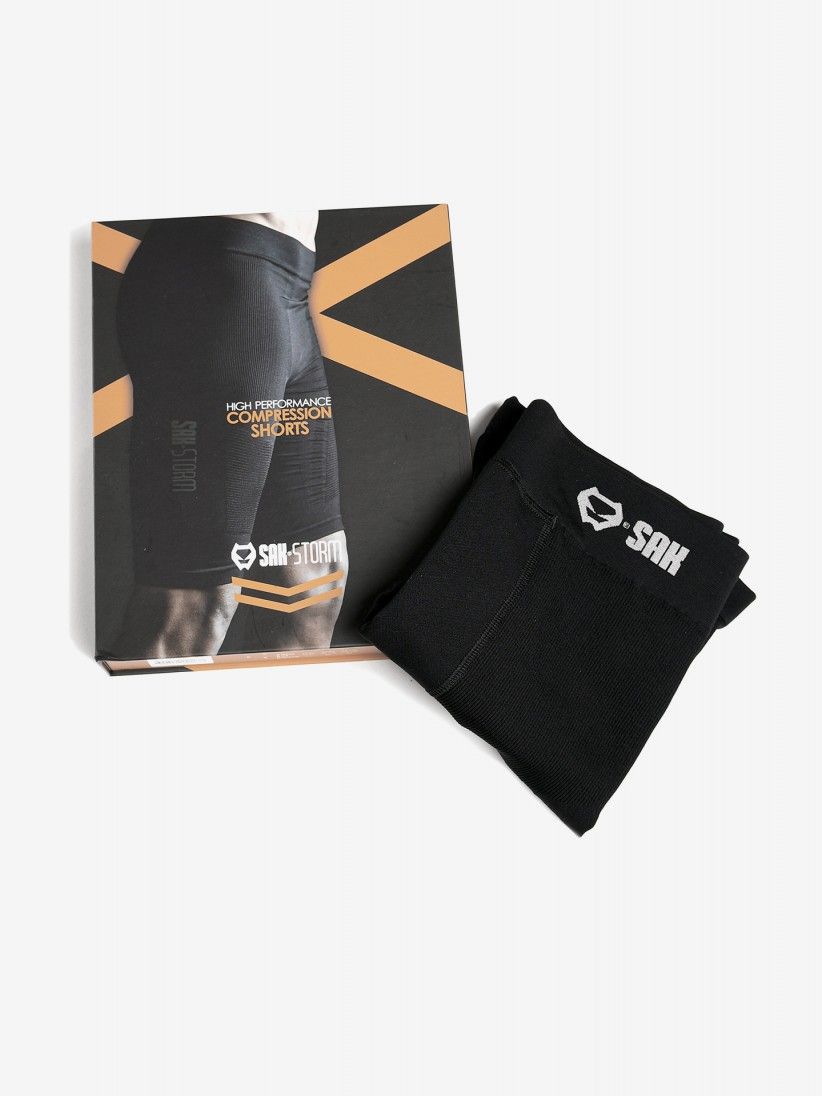 Cal��es de Compress�o de Alto Desempenho Sak Storm Compression Pretos Para Homem