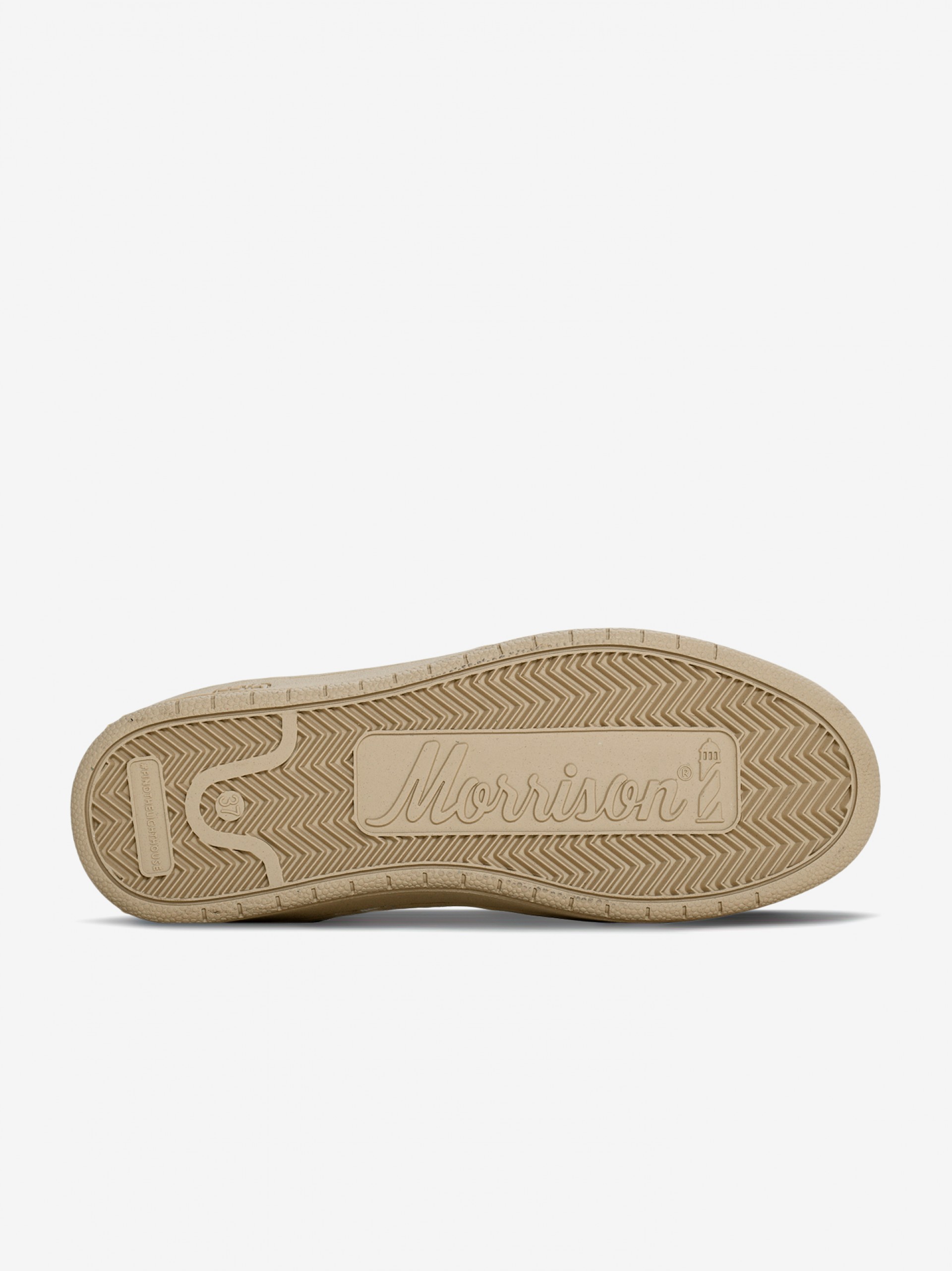 Morrison Zeta Coconut Beige, White and Green Sneakers For Women