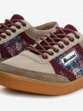 Morrison Nineties Cherokee Brown, Burgundy and Beige Sneakers For Women