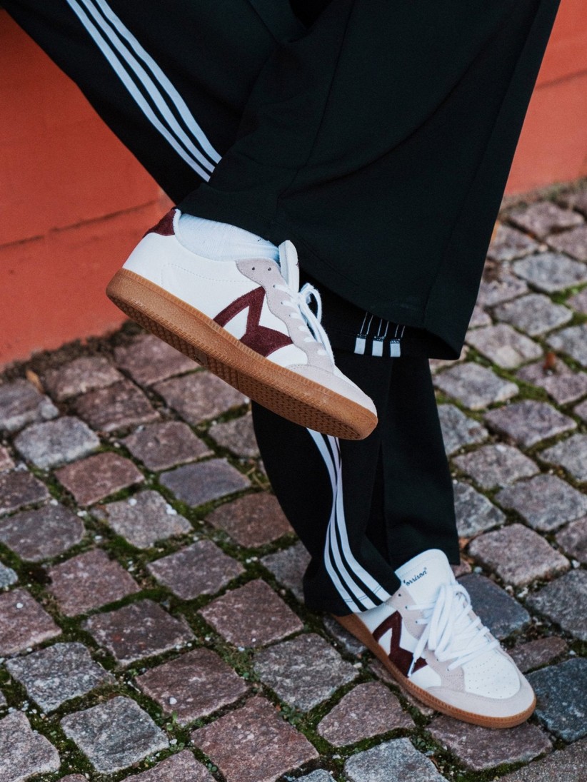 Sapatilhas Morrison Moma Cabernet Brancas e Bordeaux Para Homem