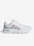 Adidas Cloudfoam Flex Laces W White and Green Walking Trainers