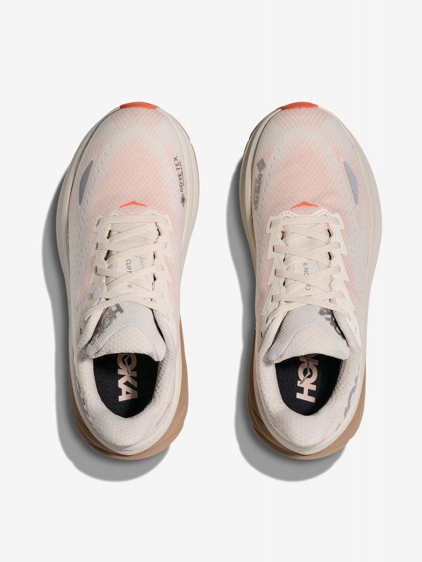 Sapatilhas de Running Hoka Clifton 9 GORE-TEX W Bege