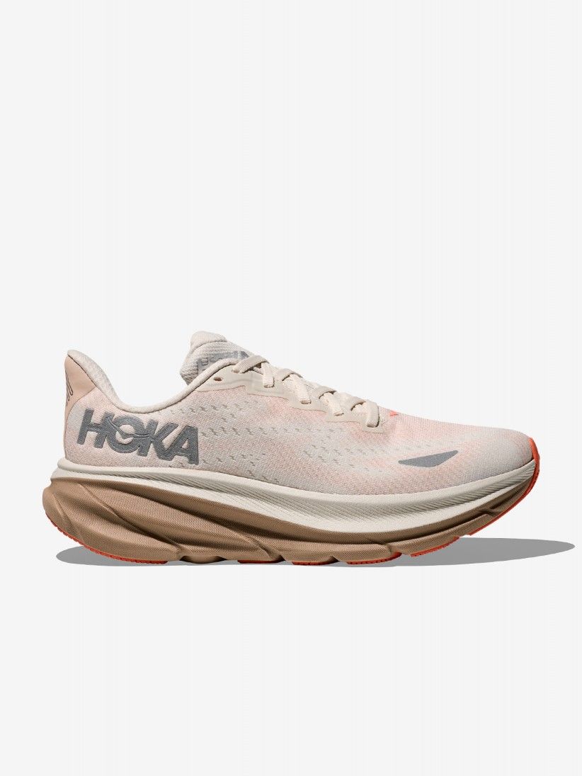 Sapatilhas de Running Hoka Clifton 9 GORE-TEX W Bege