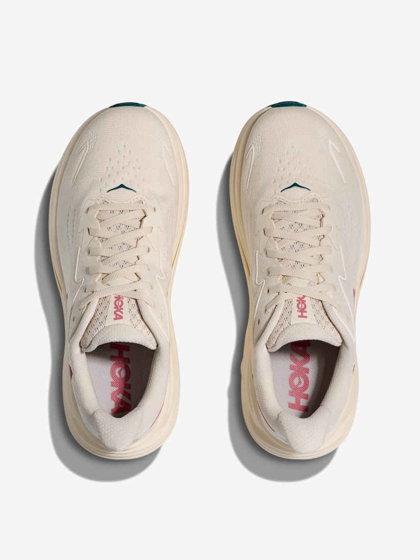 Zapatillas de Running Hoka Clifton 10 W Beige y Rosa