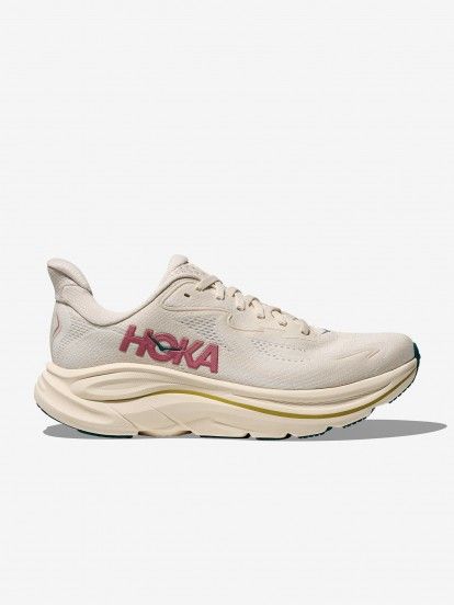 Zapatillas de Running Hoka Clifton 10 W Beige y Rosa