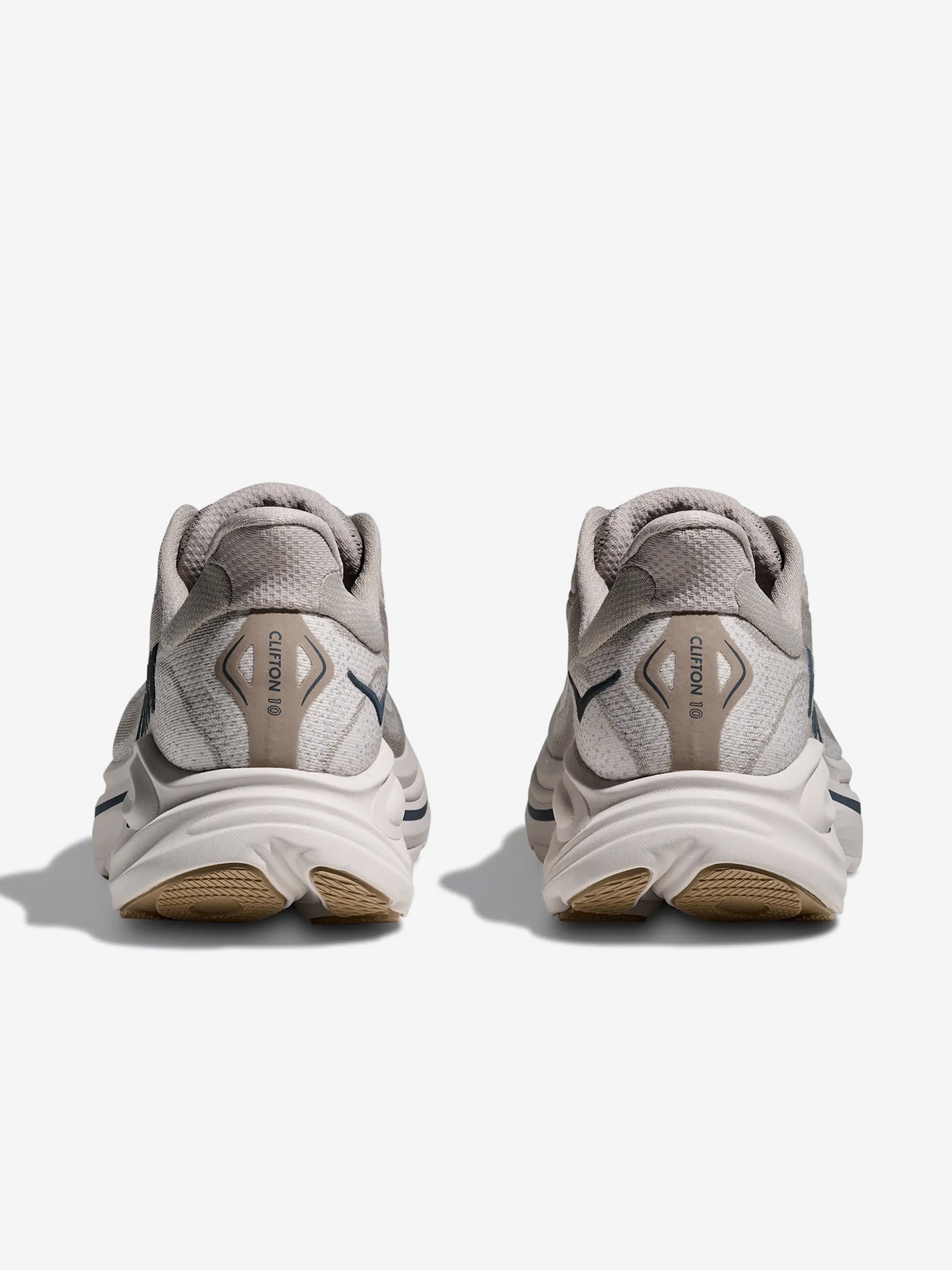 Hoka Clifton 10 M Grey and Blue Running Trainers