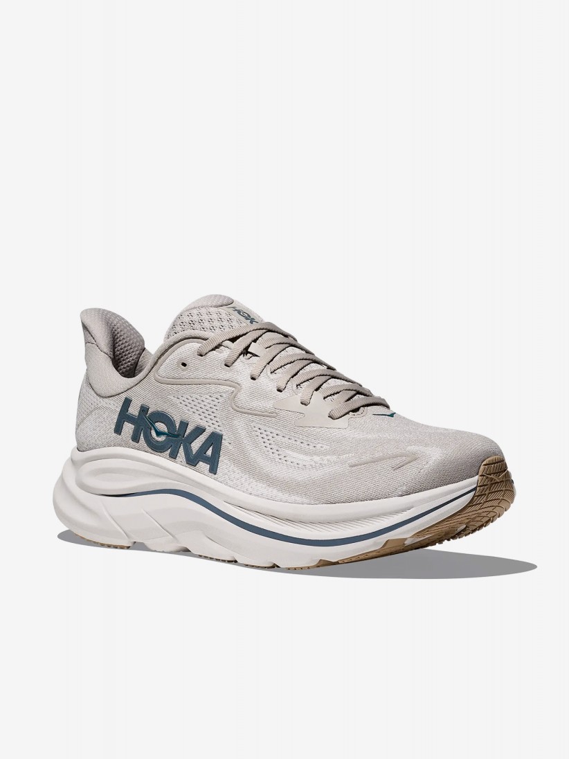 Zapatillas de Running Hoka Clifton 10 M Grises y Azules