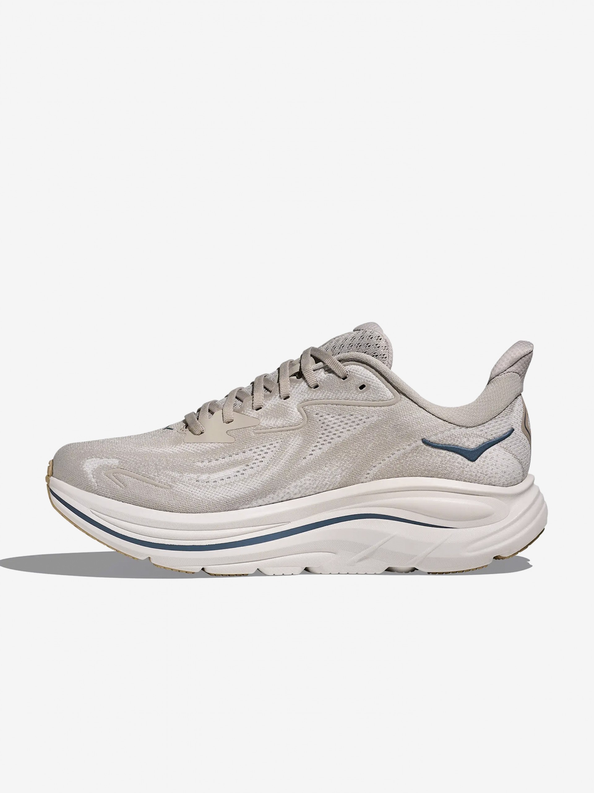 Hoka Clifton 10 M Grey and Blue Running Trainers