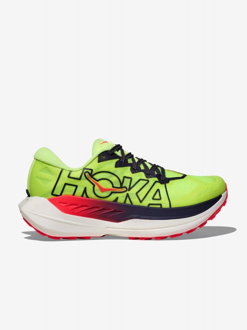 Zapatillas de Trail Hoka Rocket X M Verdes y Grises