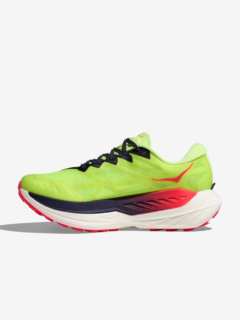 Zapatillas de Trail Hoka Rocket X M Verdes y Grises