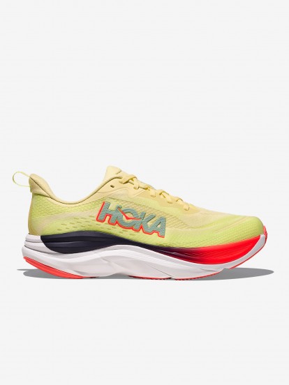 Sapatilhas de Running Hoka Skyflow M Verdes e Amarelas
