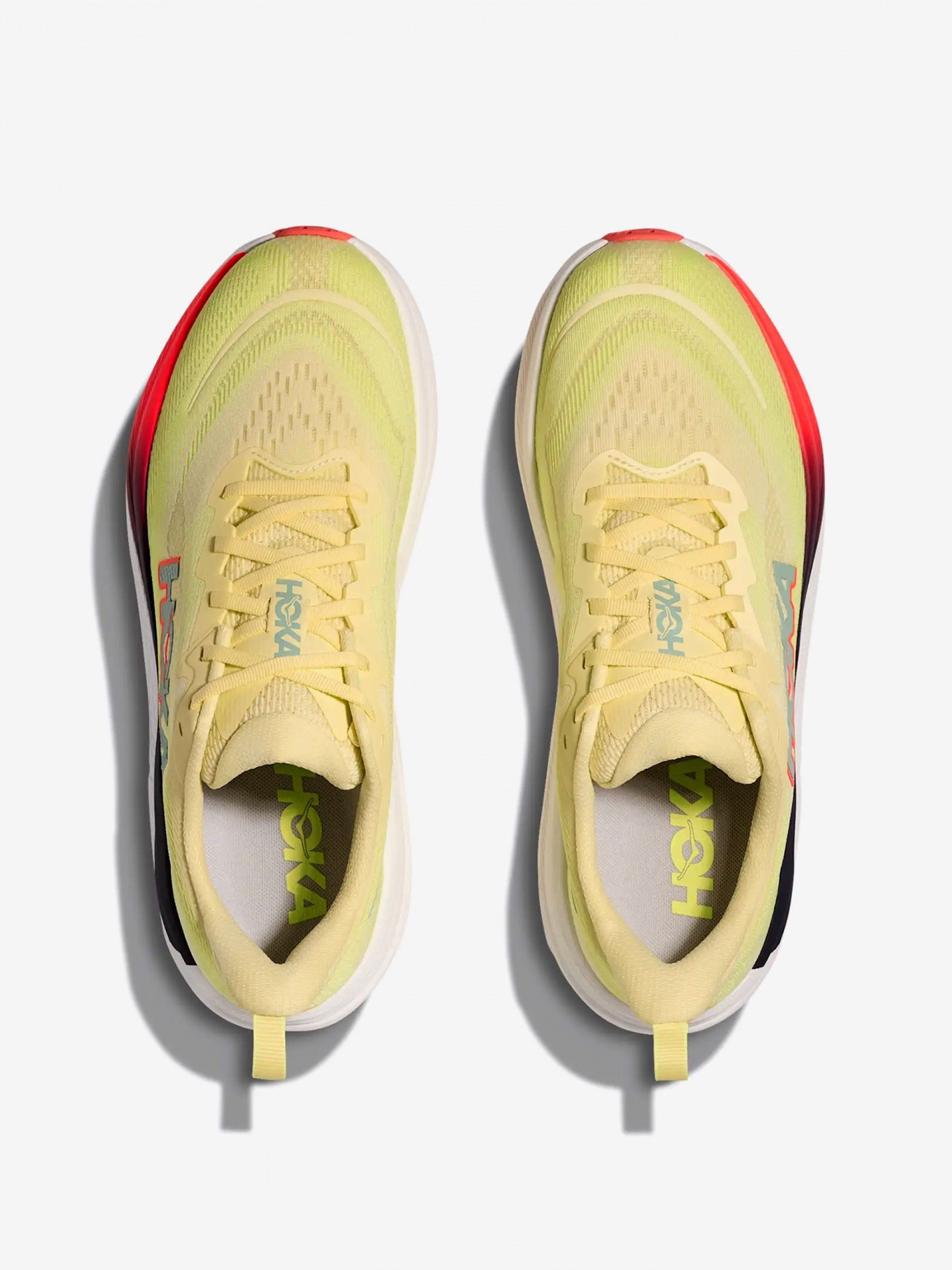 Hoka Skyflow M Green and Yellow Running Trainers