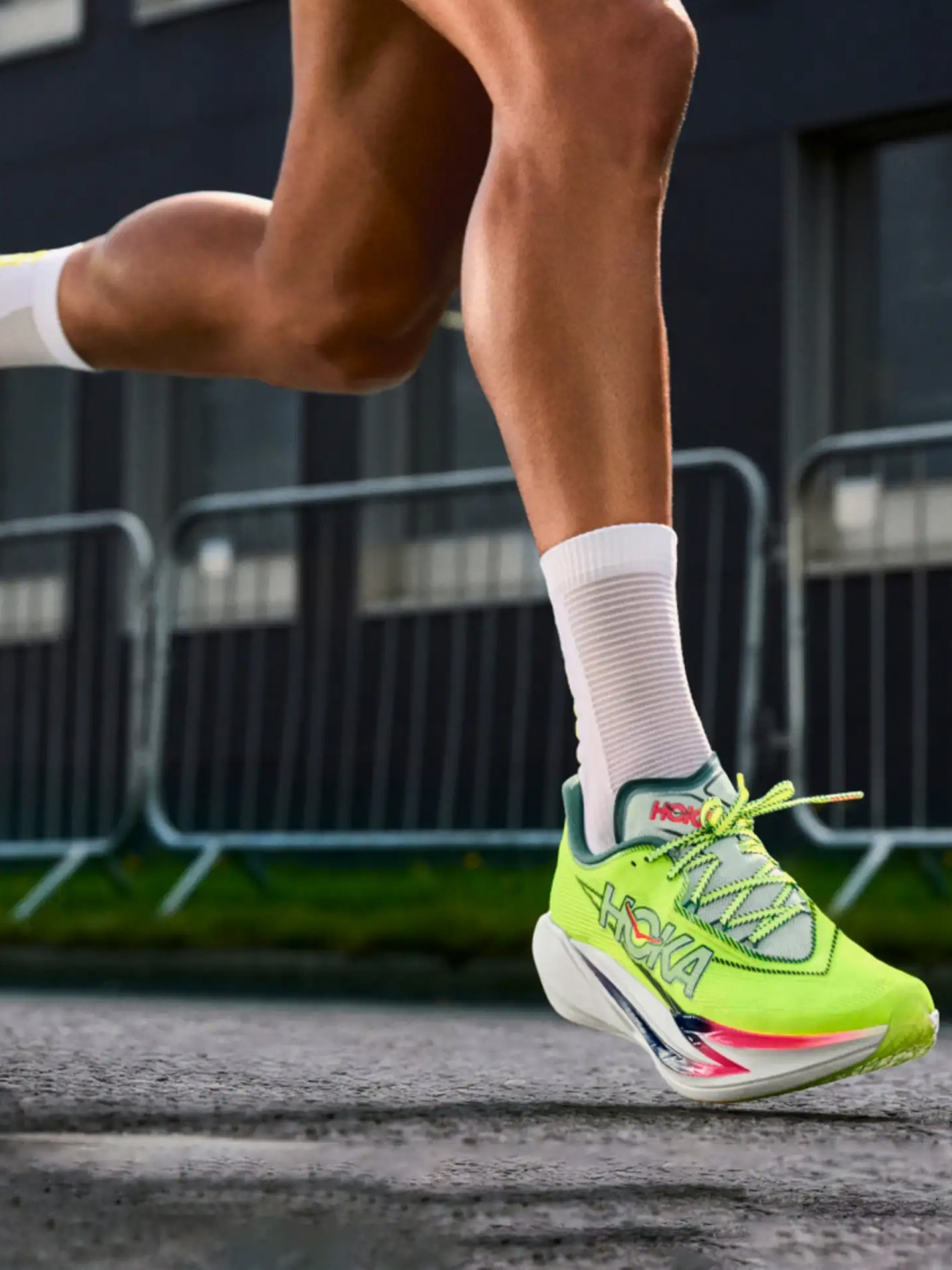 Hoka Cielo X1 3.0 M Green and Grey Running Trainers