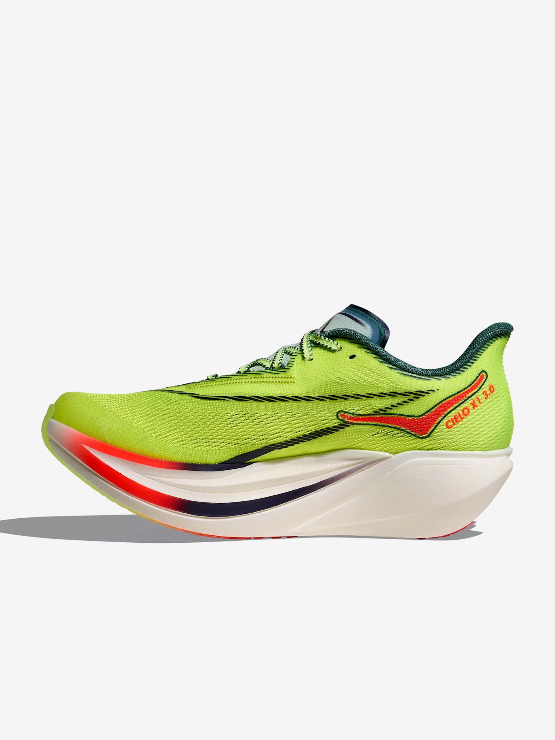 Hoka Cielo X1 3.0 M Green and Grey Running Trainers
