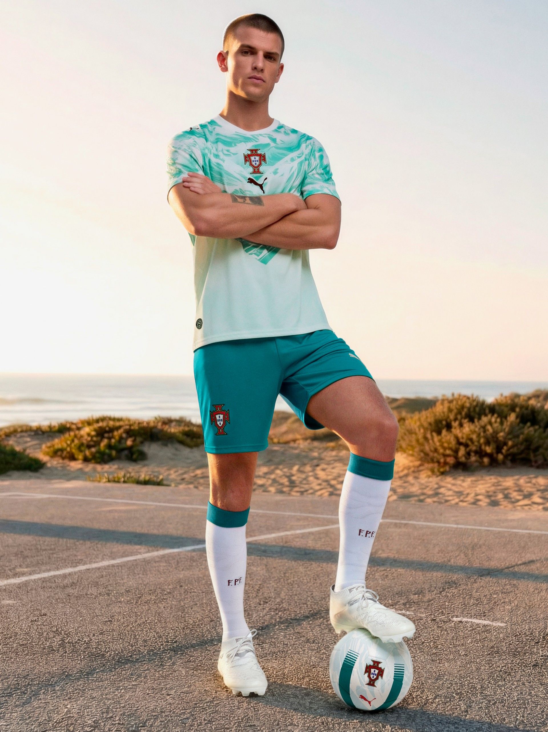Puma Portugal 2026 Green Shorts