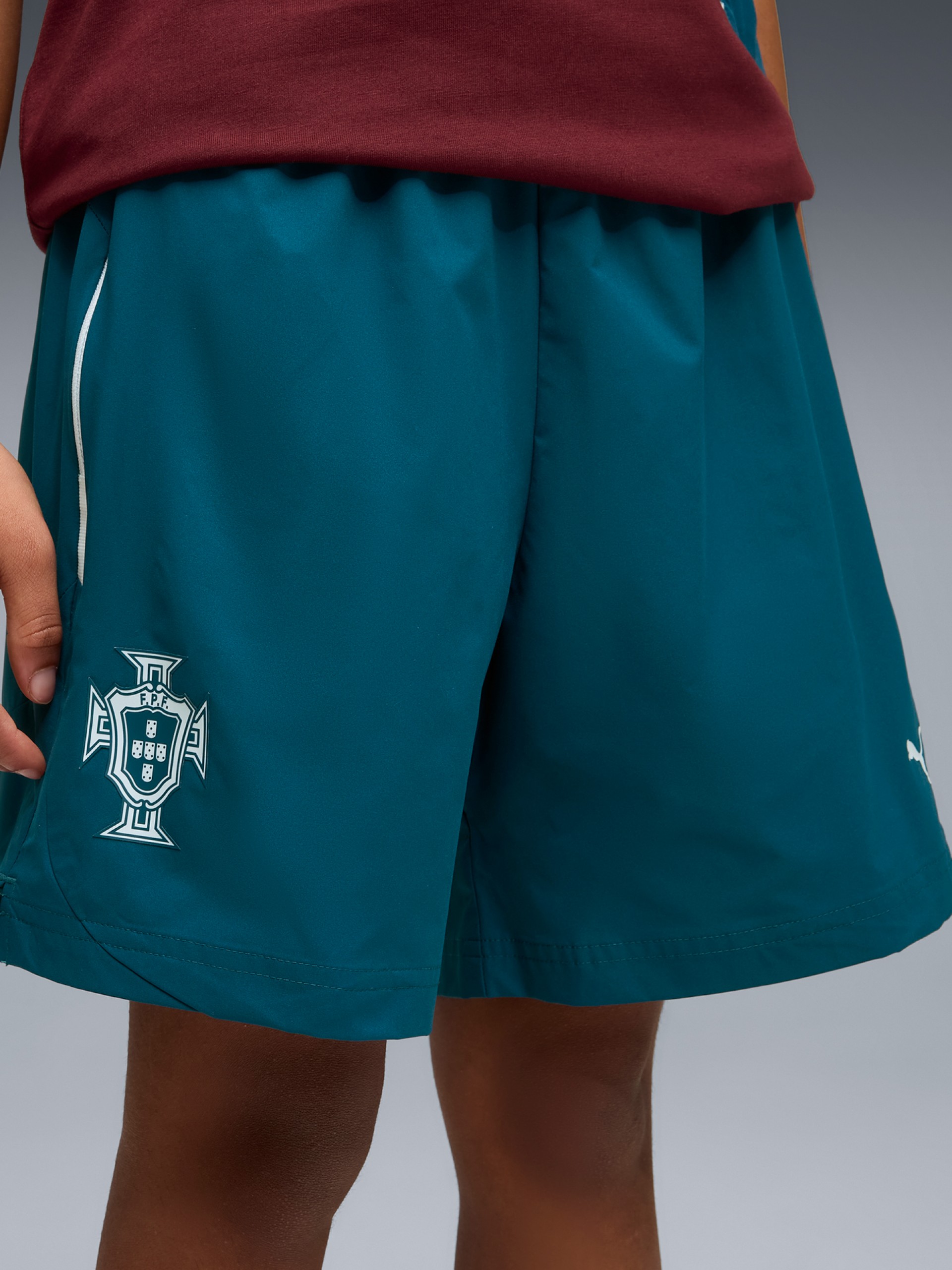 Calções Puma Portugal PUMATECH 2026 Relaxed Woven Azuis Jr