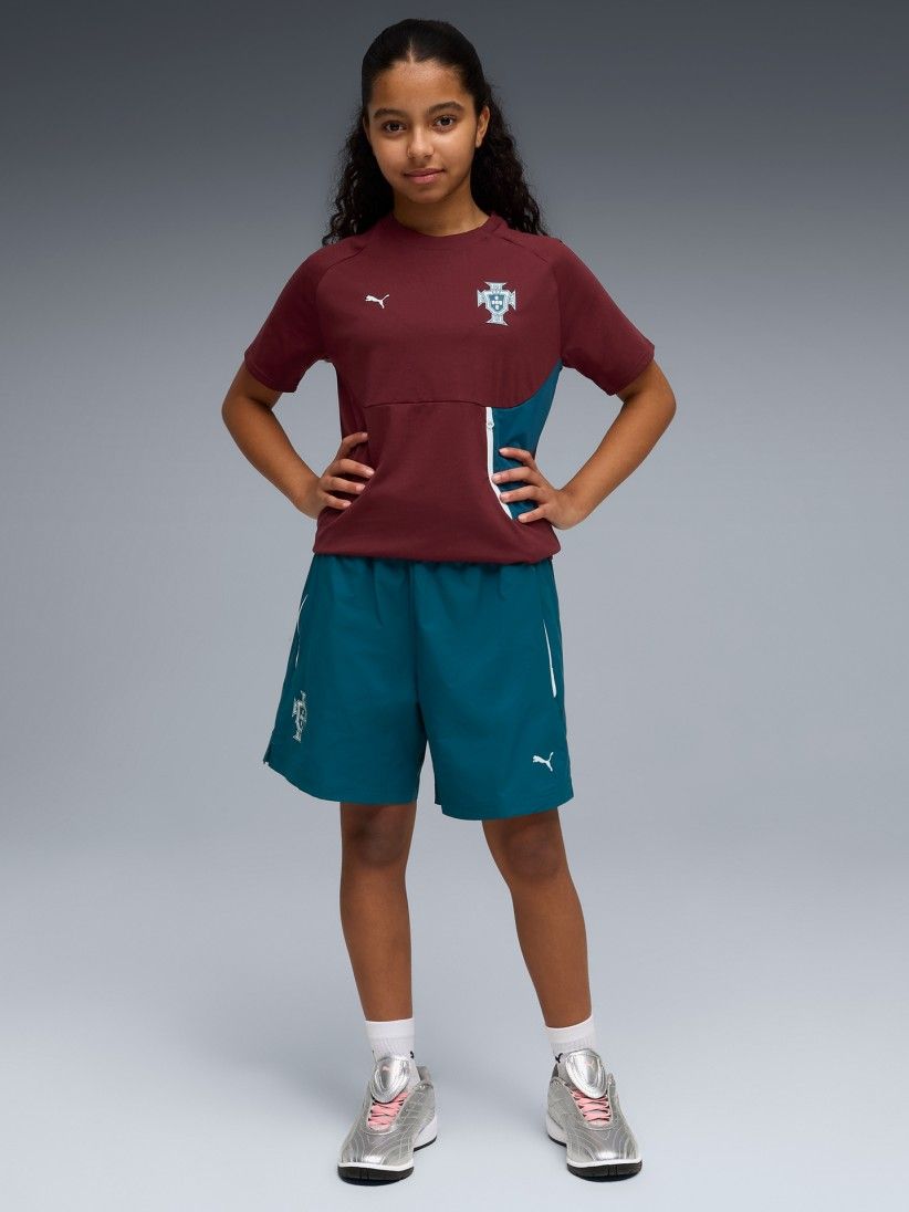 Puma Portugal PUMATECH 2026 Relaxed Woven Blue Jr Shorts