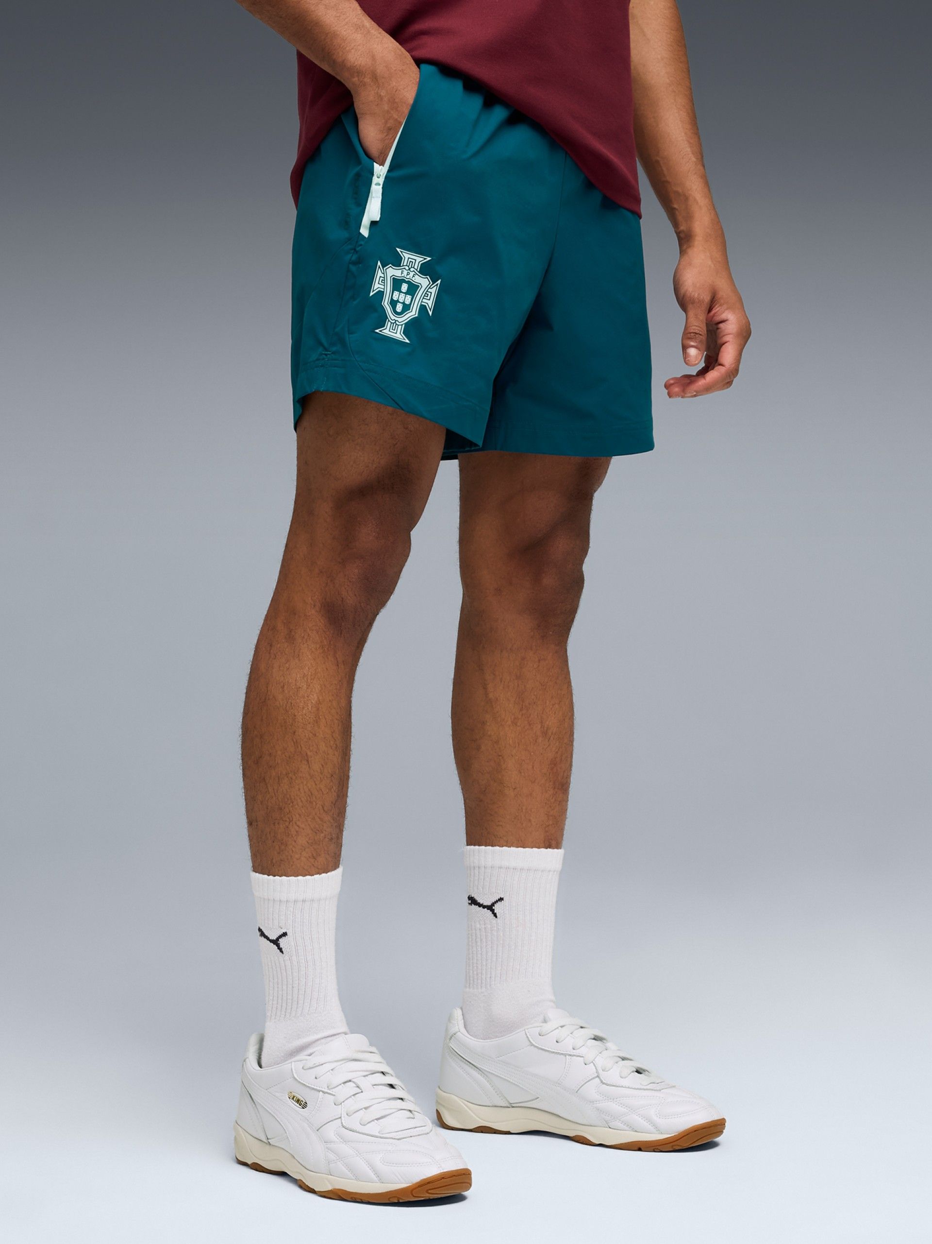 Puma Portugal PUMATECH 2026 Relaxed Woven Blue Shorts