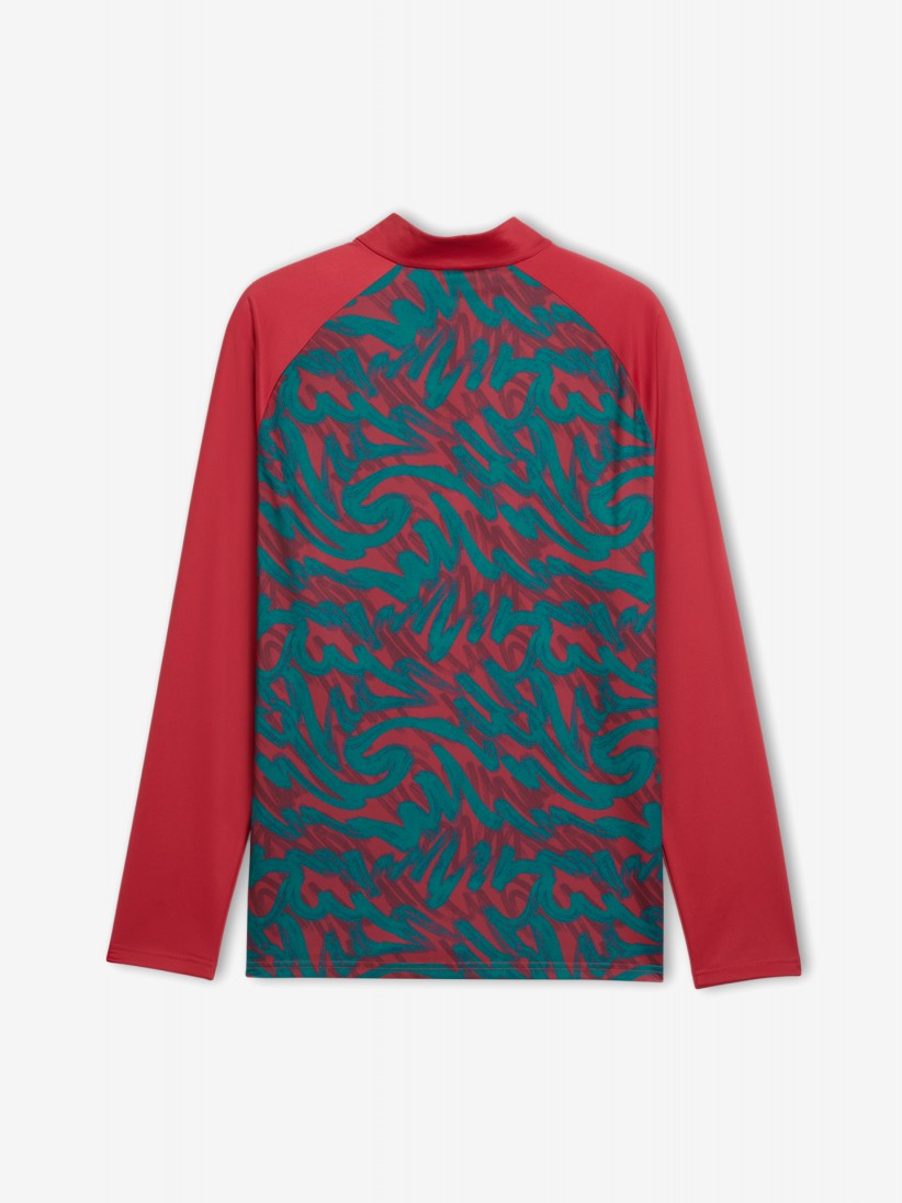 Camisola com Fecho de Aquecimento Puma Portugal 2026 Vermelha e Verde