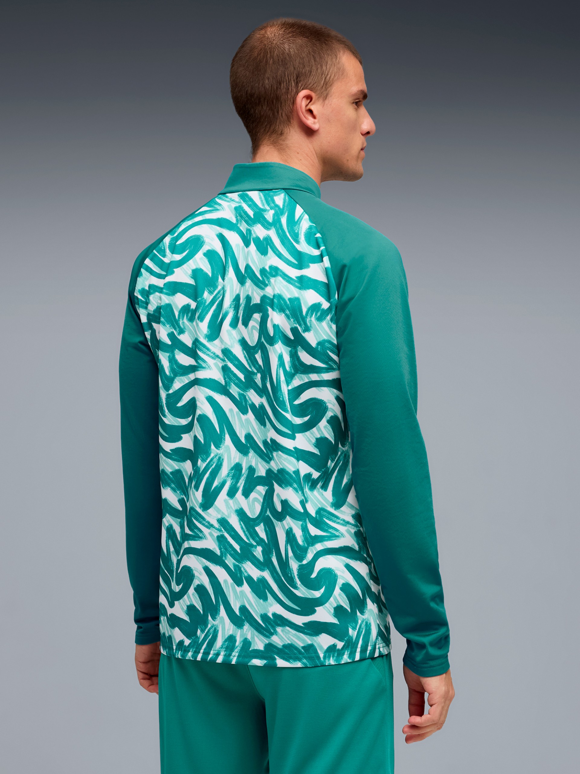 Sudadera con Cremallera de Calentamiento Puma Portugal 2026 Verde