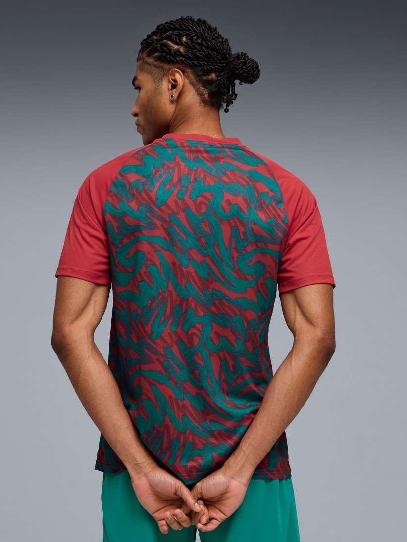 Camiseta de Calentamiento Puma Portugal 2026 Roja y Verde