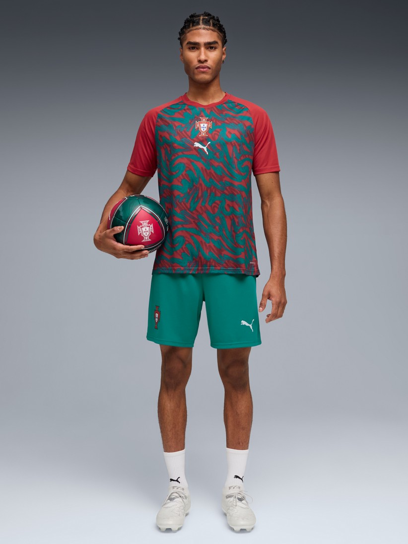 Camiseta de Calentamiento Puma Portugal 2026 Roja y Verde