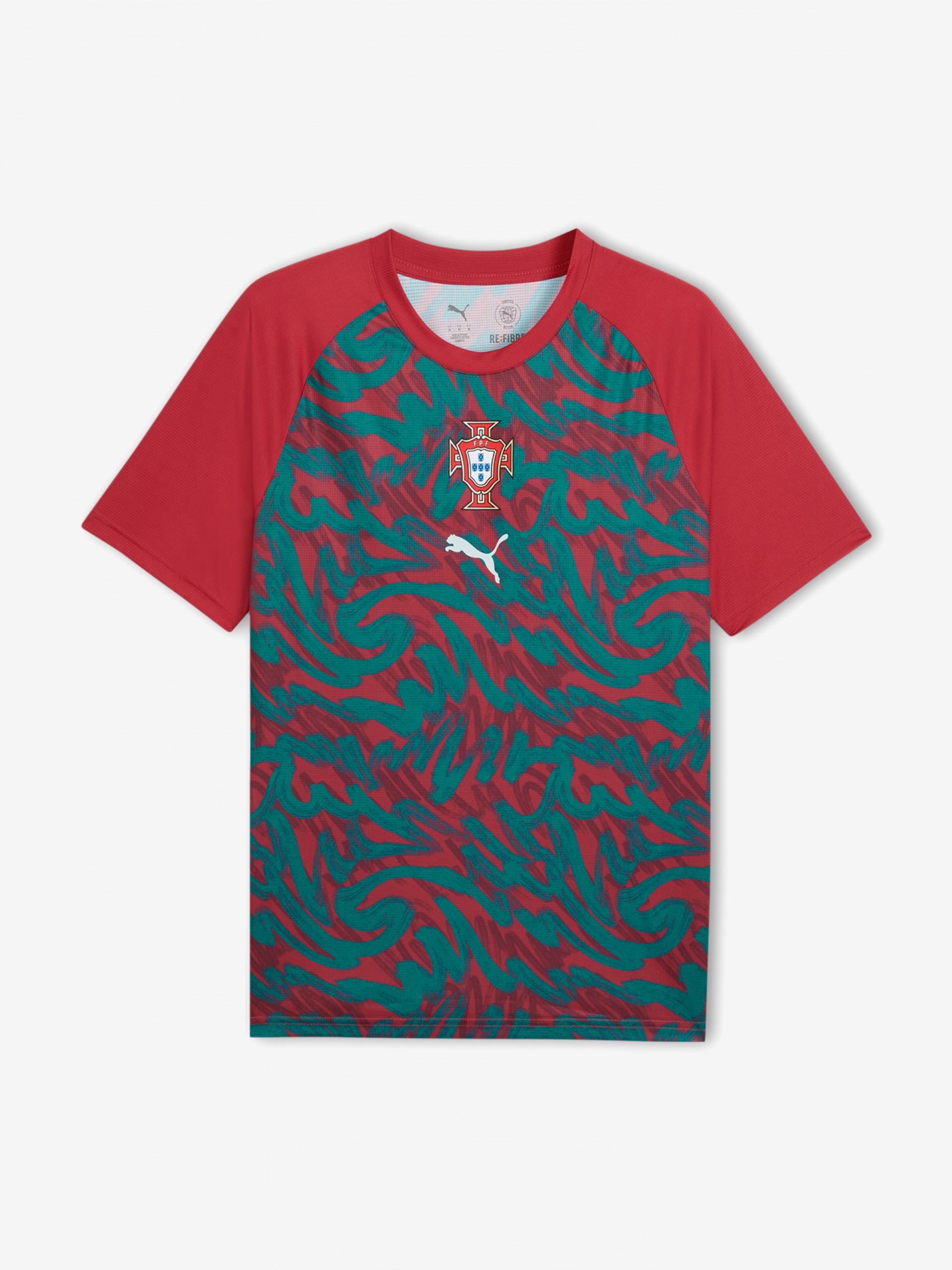 Camisola de Aquecimento Puma Portugal 2026 Vermelha e Verde