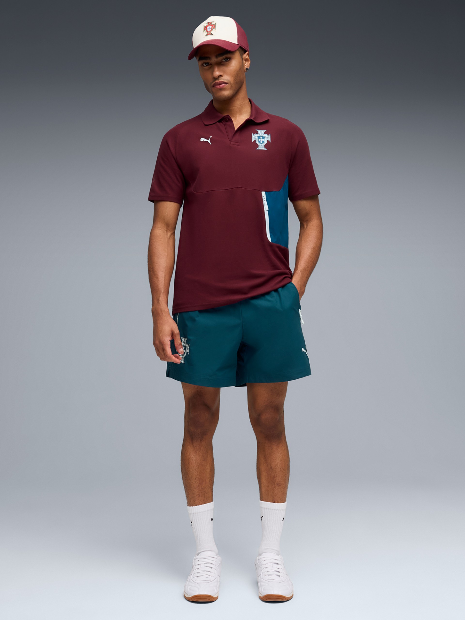 Puma Portugal PUMATECH 2026 Burgundy Polo Shirt