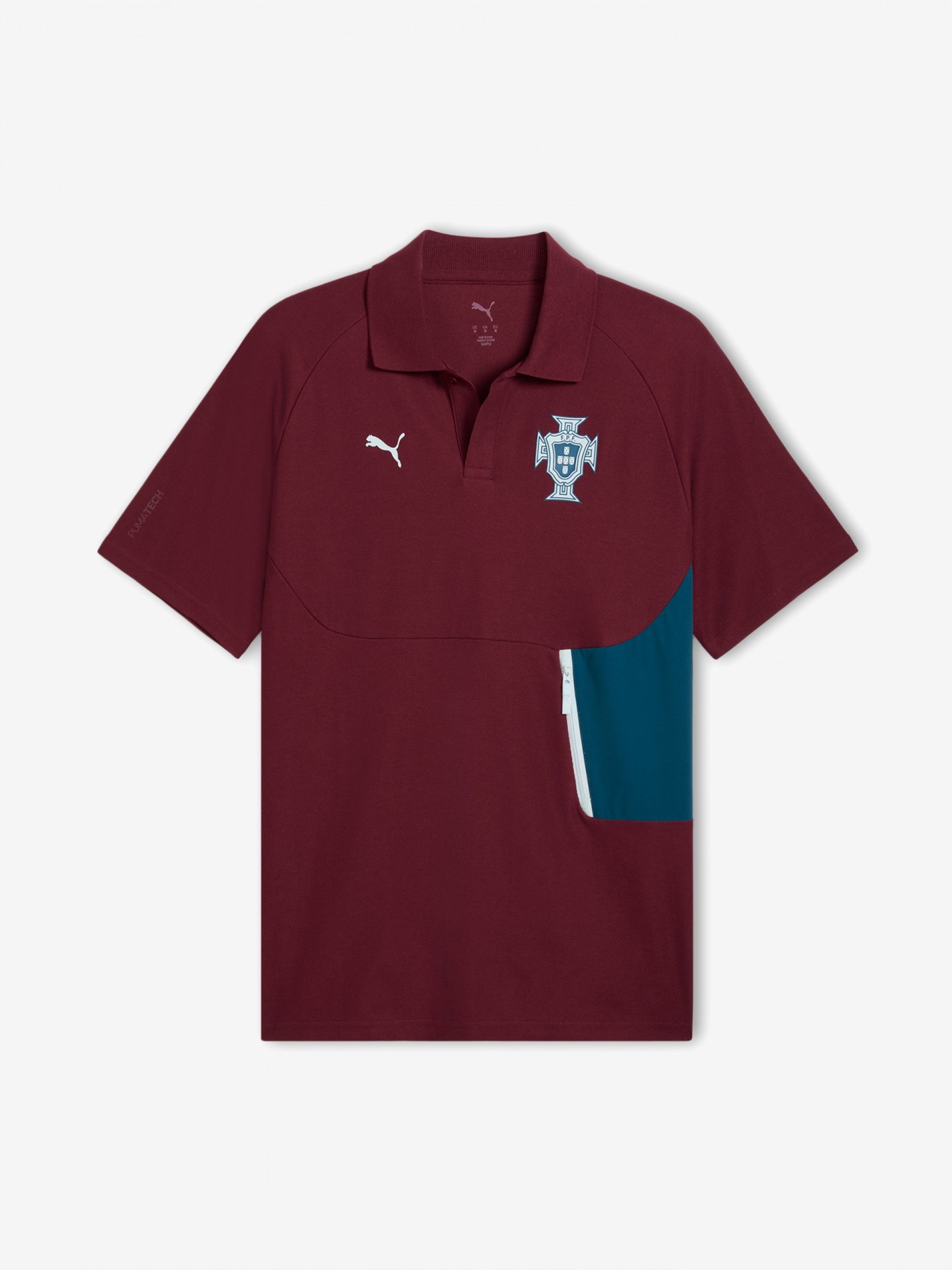 Puma Portugal PUMATECH 2026 Burgundy Polo Shirt