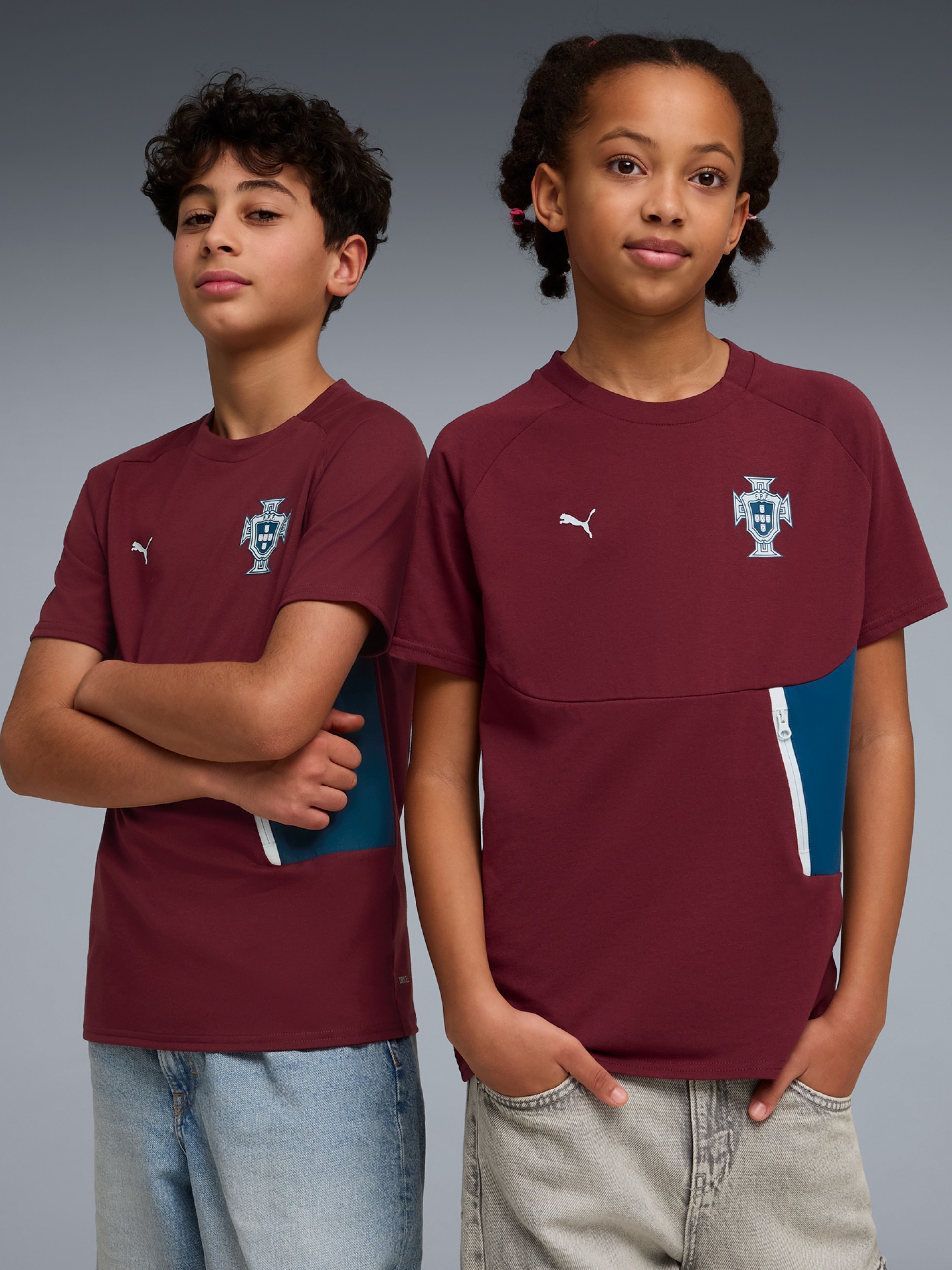 T-shirt Puma Portugal PUMATECH 2026 Bordeaux Jr