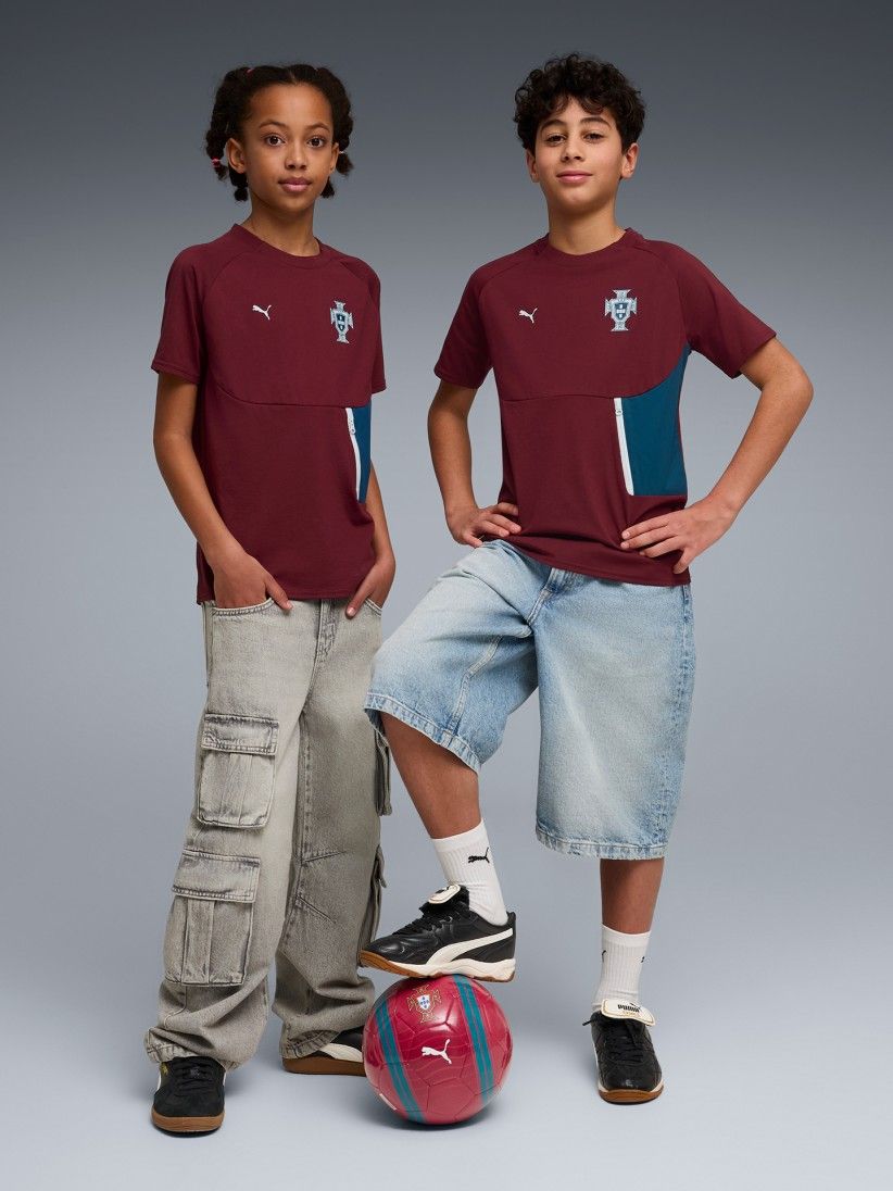 Camiseta Puma Portugal PUMATECH 2026 Burdeos Jr