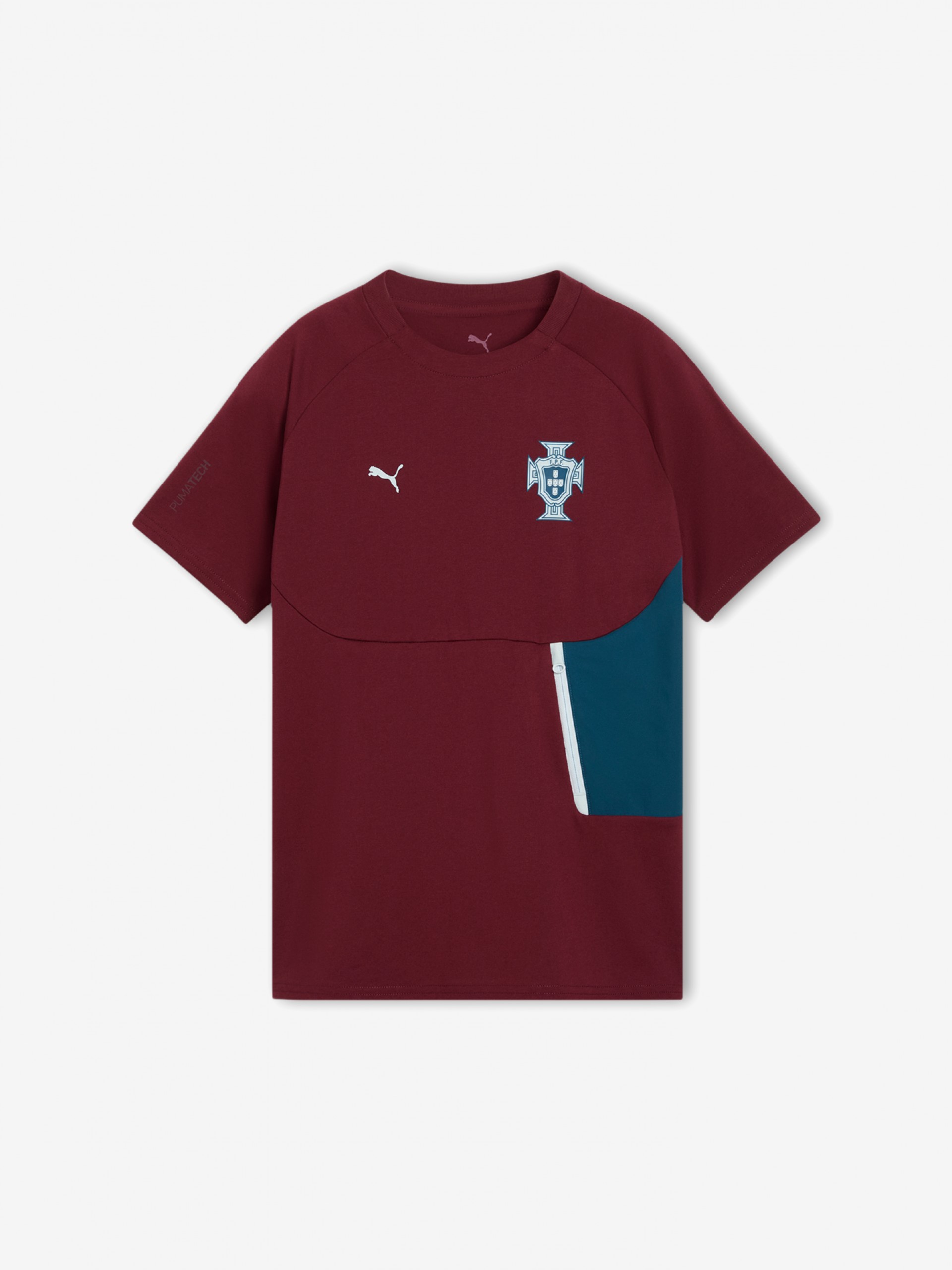 T-shirt Puma Portugal PUMATECH 2026 Bordeaux Jr