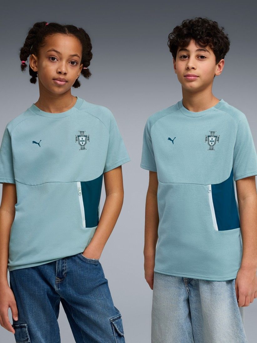 Camiseta Puma Portugal PUMATECH 2026 Azul Jr