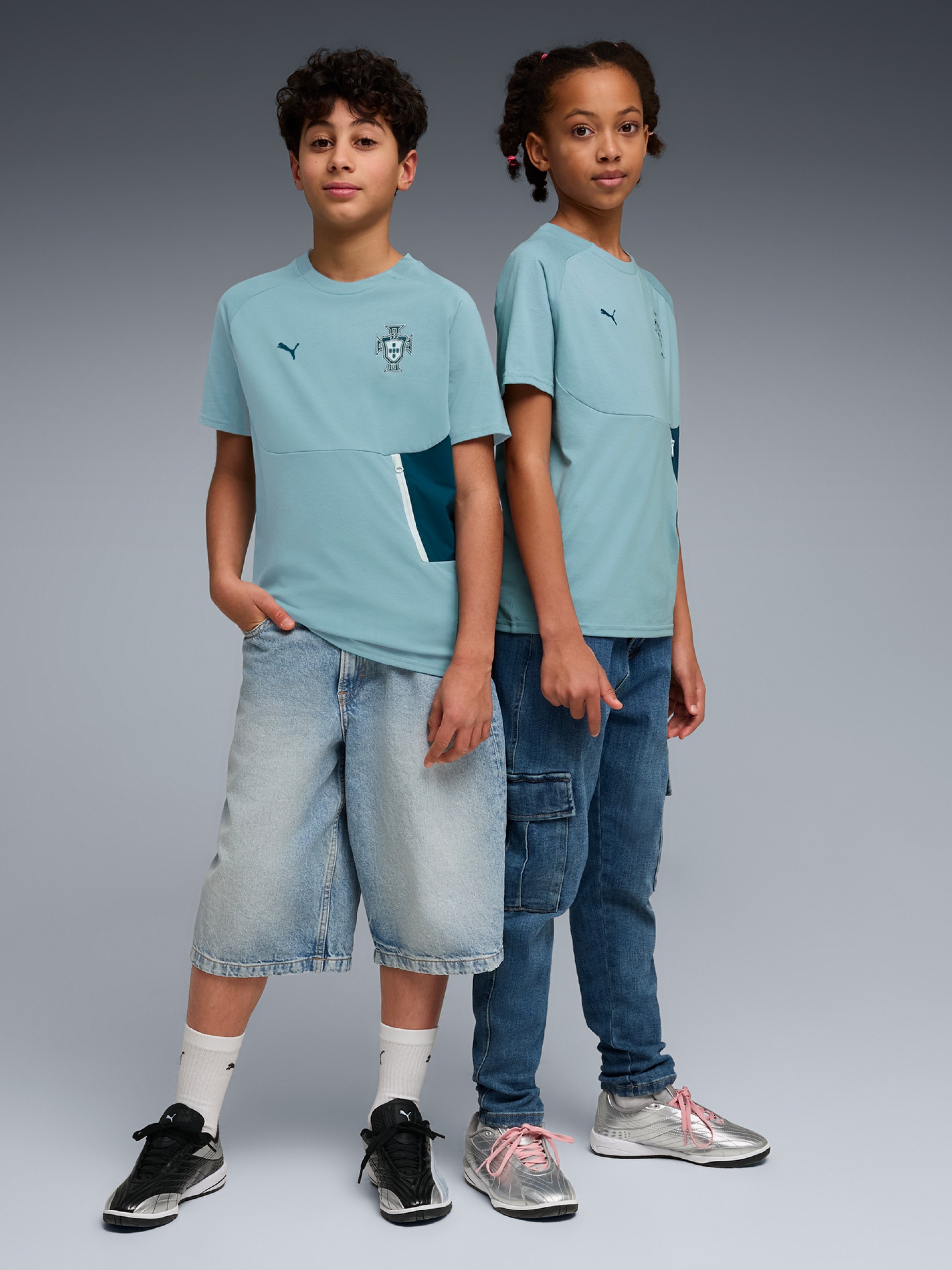 T-shirt Puma Portugal PUMATECH 2026 Azul Jr