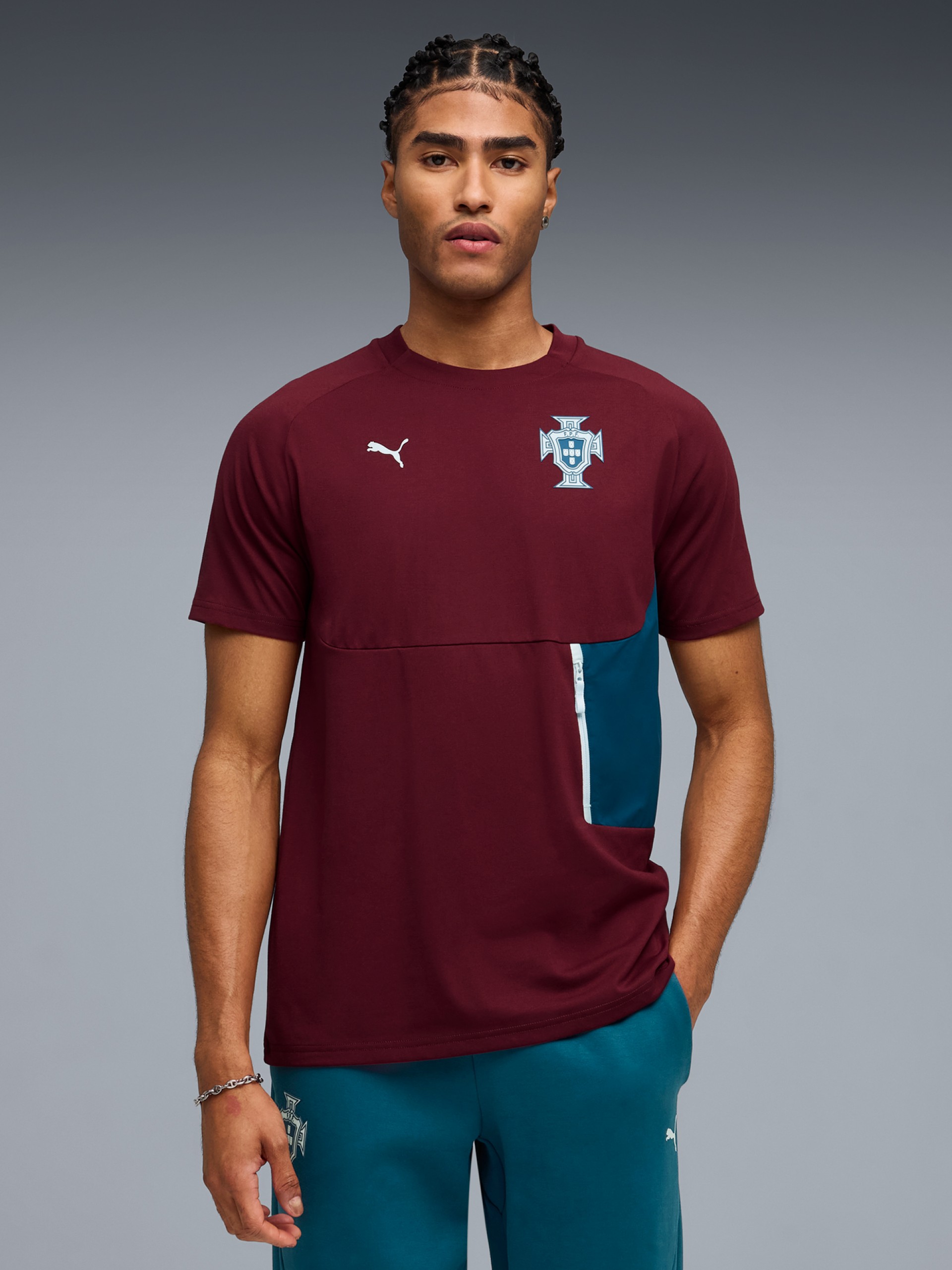 T-shirt Puma Portugal PUMATECH 2026 Bordeaux