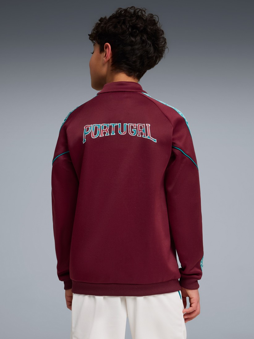 Chaqueta Puma Portugal King Anthem 2026 Burdeos Jr
