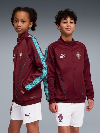 Casaco Puma Portugal King Anthem 2026 Bordeaux Jr