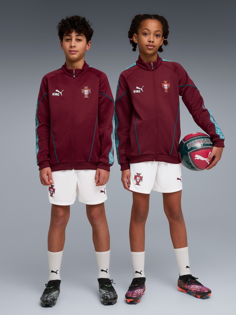 Chaqueta Puma Portugal King Anthem 2026 Burdeos Jr