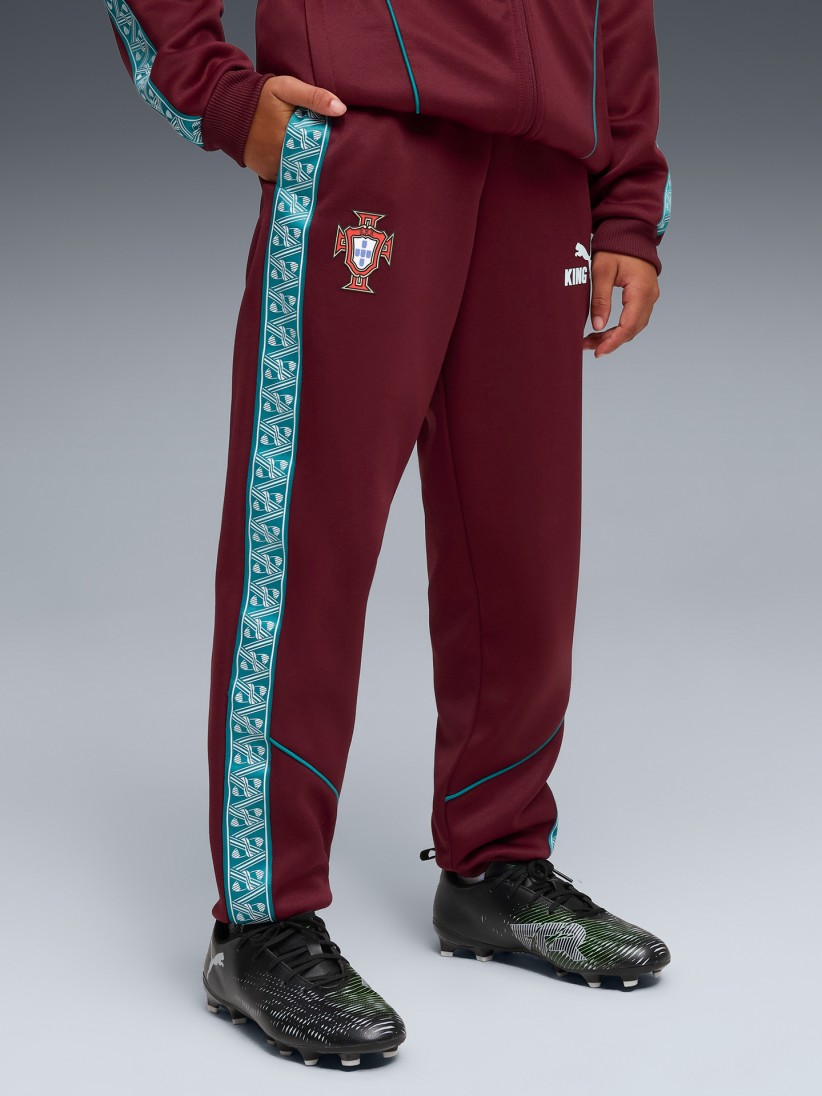 Calças Puma Portugal King Anthem 2026 Bordeaux Jr Calças Puma Portugal King Anthem 2026 Bordeaux Jr