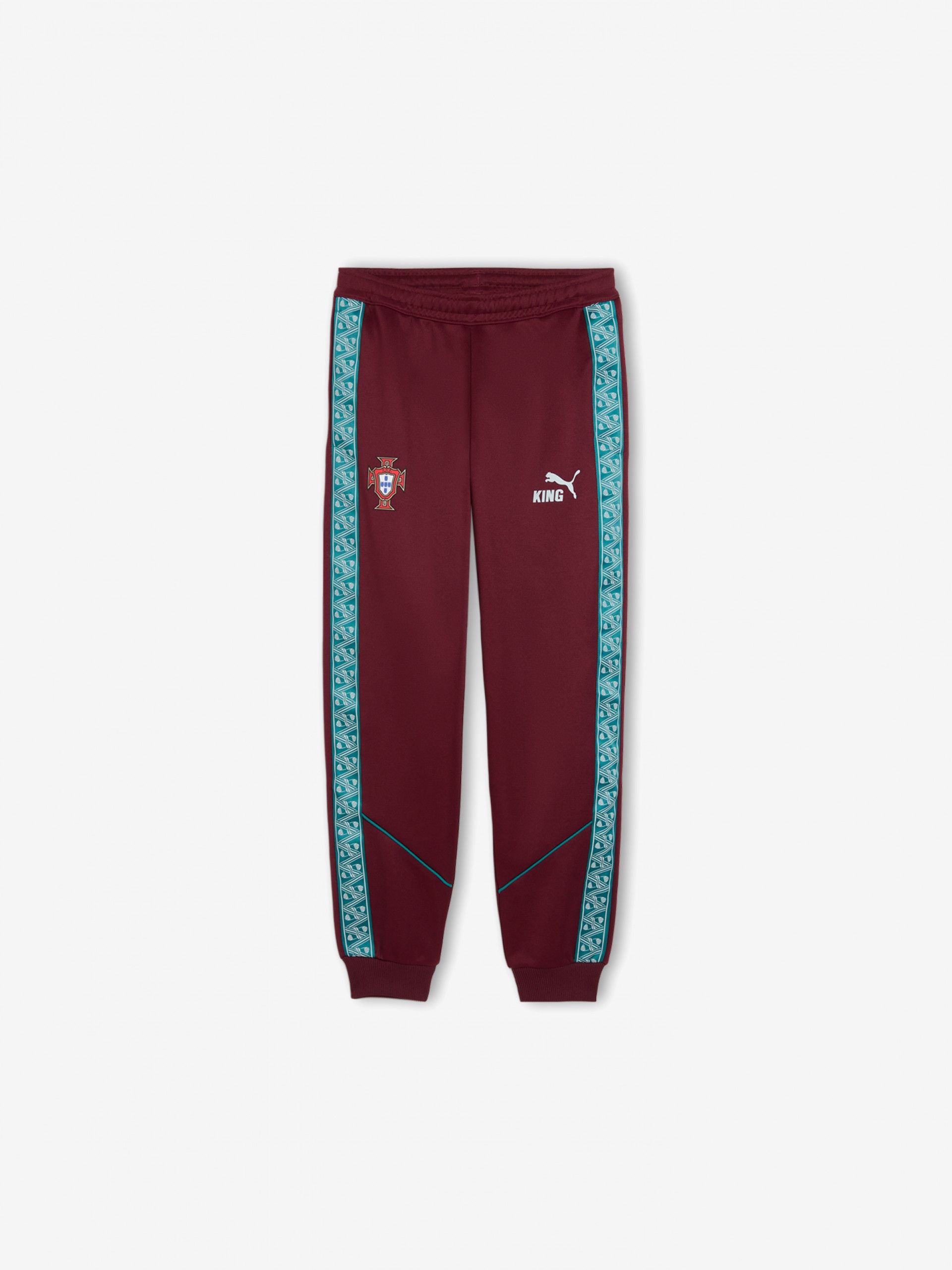 Puma Portugal King Anthem 2026 Burgundy Jr Trousers